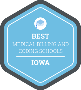 Best Medical Billing and Coding Schools in Iowa Badge