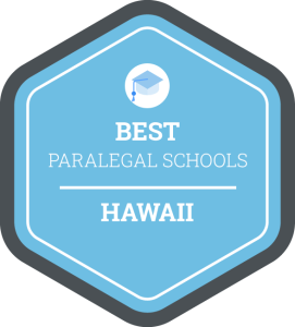 Best Paralegal Schools in Hawaii Badge