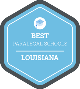 Best Paralegal Schools in Louisiana Badge