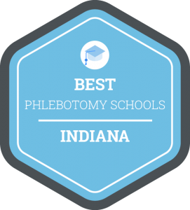 Best Phlebotomy Schools in Indiana Badge