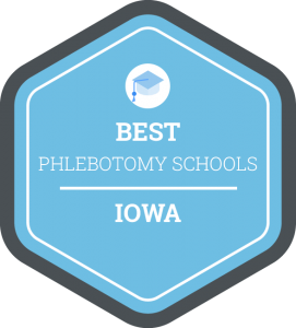 Best Phlebotomy Schools in Iowa Badge