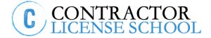 Contractor License School logo