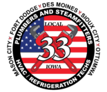 Plumbers and Pipefitters Local Union 33 logo