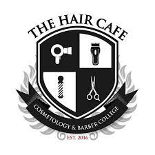 THE HAIR CAFE COSMETOLOGY AND BARBER COLLEGE logo