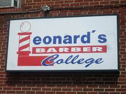 Leonard's Barber College logo