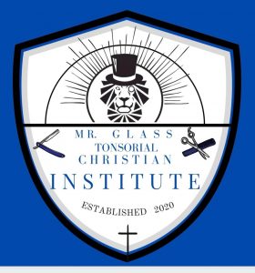 Mr. Glass Tonsorial Christian Institute logo