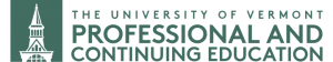 The University of Vermont Professional and Continuing Education logo